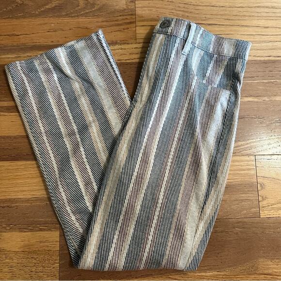 American Eagle Women’s Straight Striped Leg Pants, Stretch Knit, 6 Short - Picture 5 of 14